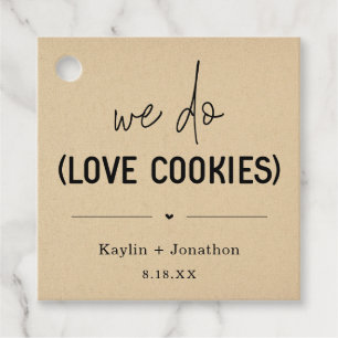 Wir machen Liebe Cookies Gastgeschenk Hochzeit Tag Geschenkanhänger