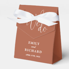 Wir machen Liebe Herz Terracotta Hochzeit Geschenkschachtel