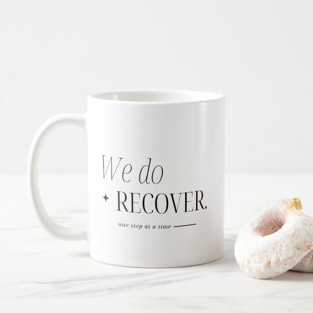 Wir machen minimalen Individuelle Name und nüchter Kaffeetasse (Mit Donut)