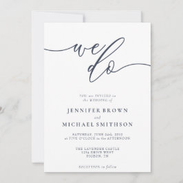 Wir machen minimalistische Unterschriftenschiff Einladung