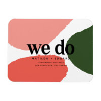 Wir machen moderne abstrakte Grafik Rot, Rosa + Gr