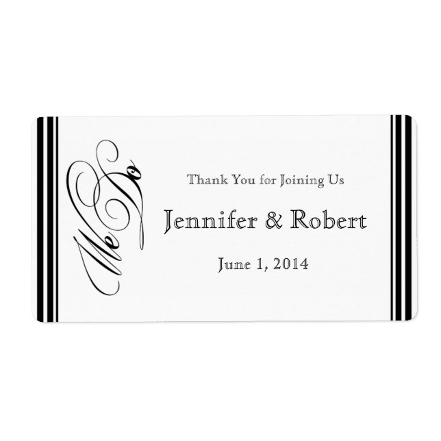 Wir machen moderne Rahmen Schwarz-Weiß-Wasser-Flas (Vorne)