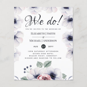 WIR MACHEN Navy Blue White Floral Wedites