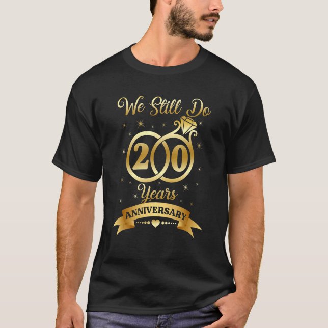 Wir machen noch 20 Jahre seit 2003 20. Hochzeit T-Shirt (Vorderseite)
