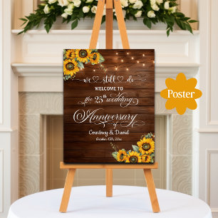 Wir machen noch 25. Wedding Anniversary String Lig Poster