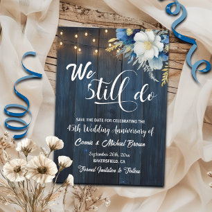 Wir machen noch 45. Wedding Anniversary String Lig Save The Date
