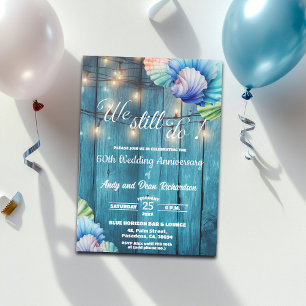 Wir machen noch 60. Hochzeitstag Lichterkette Einladung