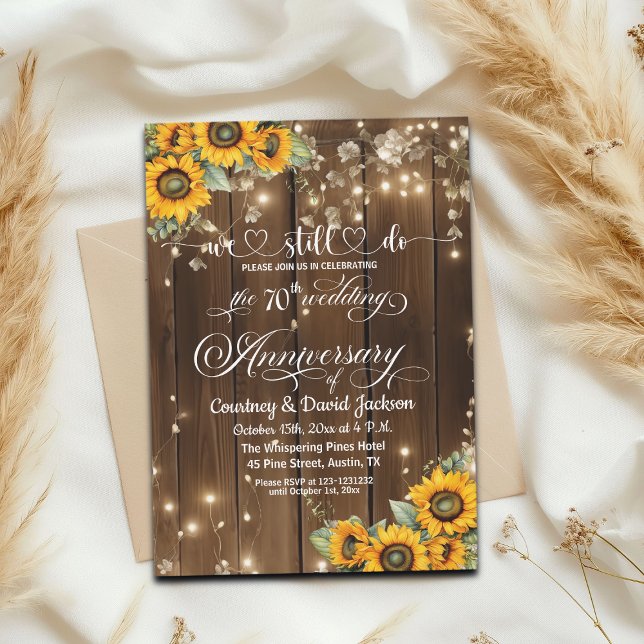 Wir machen noch 70 Jahre Weihnachtssaitenlichter Einladung (Von Creator hochgeladen)