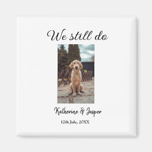 Wir machen noch Ehepaar Foto Name Datum sim Magnet