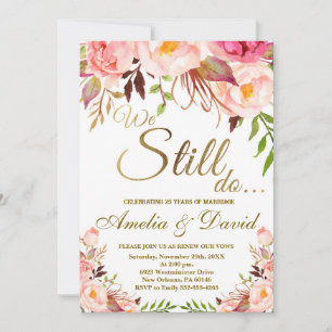 Wir machen noch Einladung, Vow Erneuerung Einladung