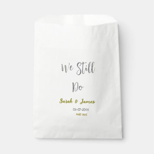 Wir machen noch Hochzeitstag einfaches graues Gold Geschenktütchen