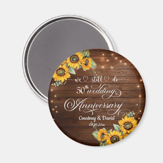 Wir machen noch immer 50. Wedding Anniversary Stri Magnet (Vorderseite/Rückseite)