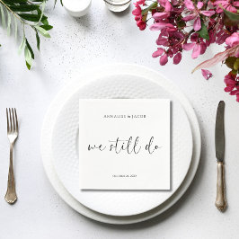 Wir machen noch immer einen Black & White Vow Rene Serviette