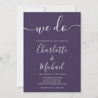 Wir machen Purple Signature Script Hochzeit