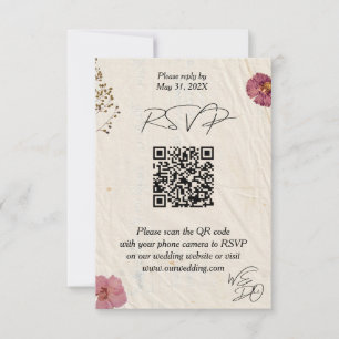 WIR MACHEN Shabby Chic Hochzeiten von Blume RSVP Karte