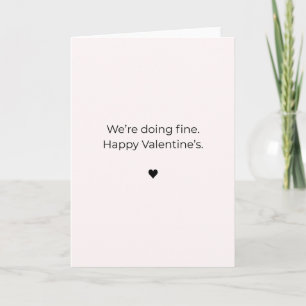 Wir machen's gut - Frohen Valentinstag Karte
