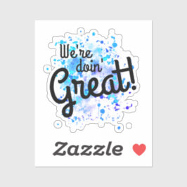 Wir machen's toll! Aufkleber