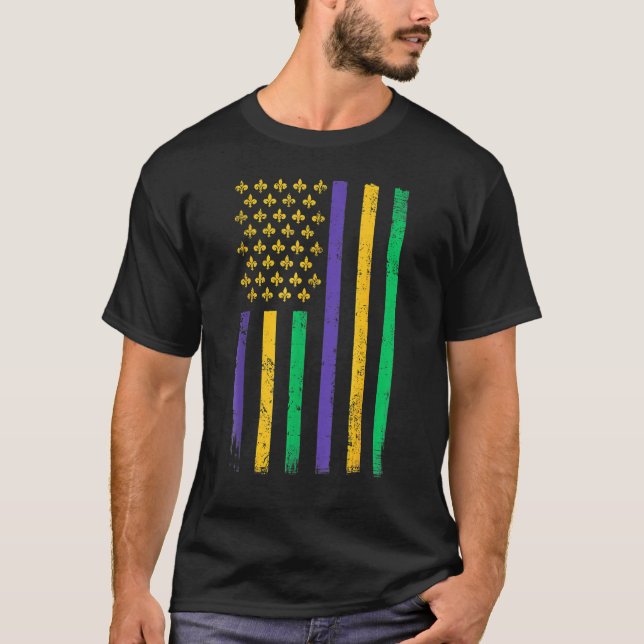 Wir Mardi Gras Flag Celebration Outfit for Men & W T-Shirt (Vorderseite)