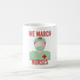 Wir März für Krankenschwestern - Niedliche Kinderk Kaffeetasse