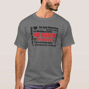 Wir März für Krankenschwestern und Krankenschweste T-Shirt