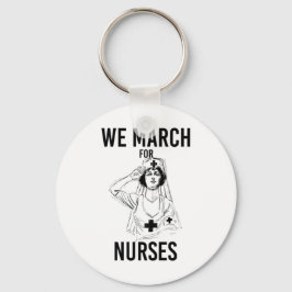 Wir März für Krankenschwestern - Vintage Krankensc Schlüsselanhänger