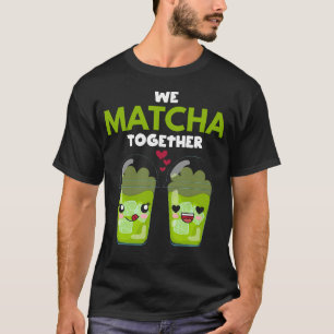 Wir Matcha Zusammen Herz Zwei Kaffee Grüntee T-Shirt