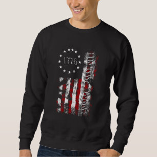 Wir Menschen 1776 Patriotische Amerikanische Unabh Sweatshirt