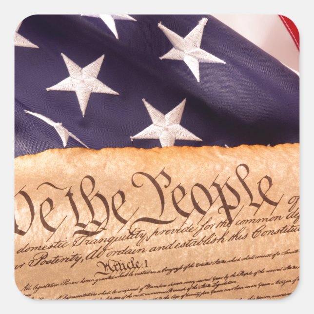 Wir Menschen 1 Quadratischer Aufkleber (Vorderseite)