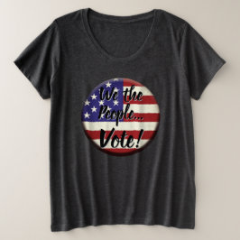 Wir Menschen... Abstimmung Große Größe T-Shirt