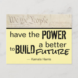 Wir Menschen gestalten eine bessere Zukunft Postkarte