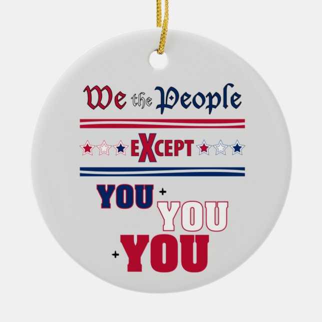 Wir Menschen Keramik Ornament (Vorne)