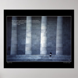 Wir Menschen - Lincoln Zitat Poster