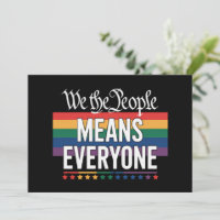 Wir Menschen meinen alle LGBT, die US-Verfassung