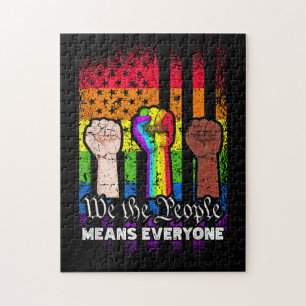Wir Menschen meinen alle LGBT, die US-Verfassung Puzzle