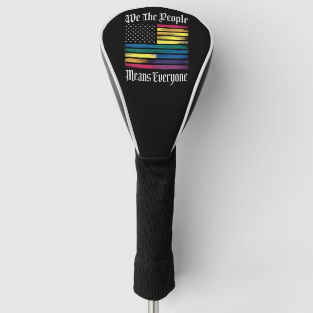 Wir Menschen meinen alle LGBT-Gay Pride Golf Headcover (Vorderseite)