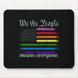 Wir Menschen meinen, dass alle USA gleichberechtig Mousepad