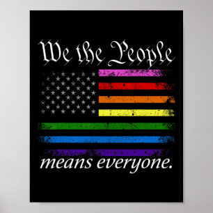 Wir Menschen meinen, dass alle USA gleichberechtig Poster