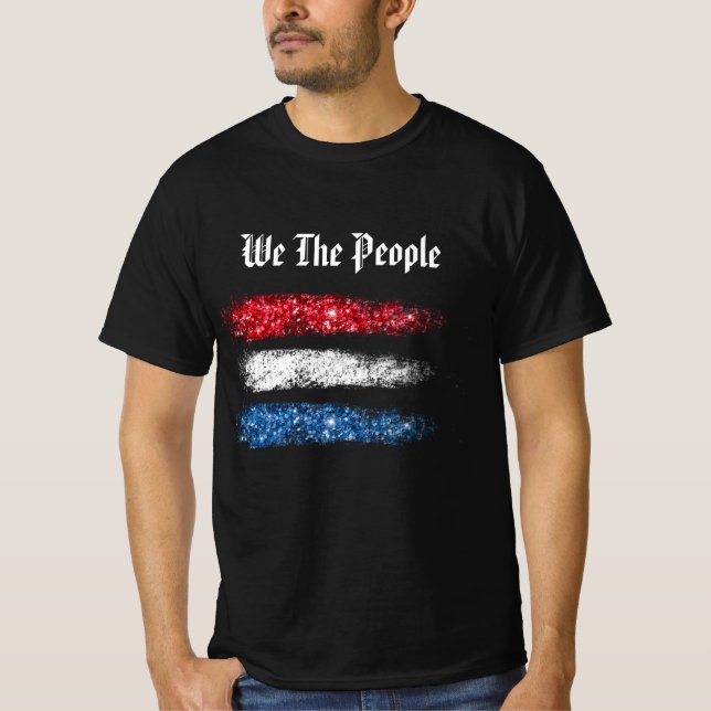 *~* Wir Menschen - Moderne Abstrakte amerikanische T-Shirt (Vorderseite)