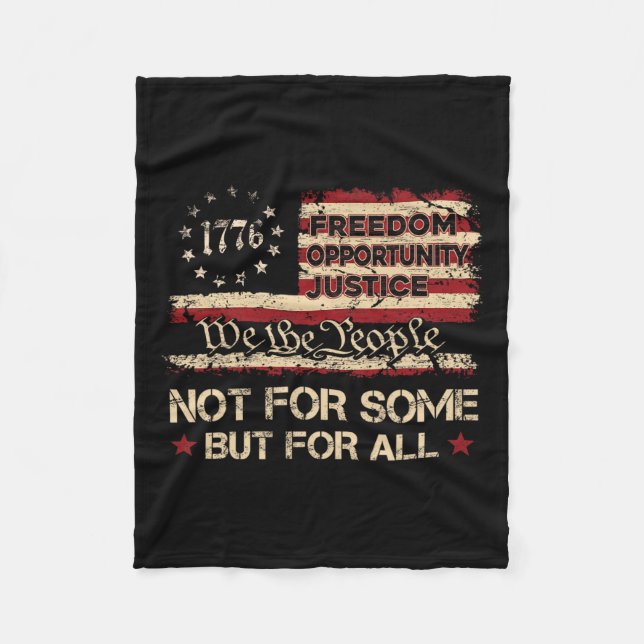 Wir Menschen nicht für einige, sondern für alle st Fleecedecke (Vorderseite)