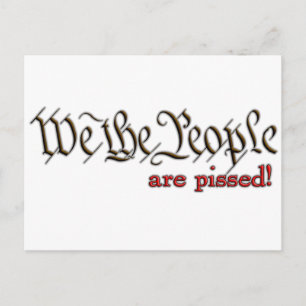 Wir Menschen... sind sauer! Postkarte