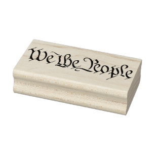 Wir Menschen Text amerikanischen Staat National Gummistempel