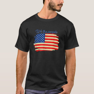 Wir Menschen USA für Männer Frauen Kinder Flagge U T-Shirt