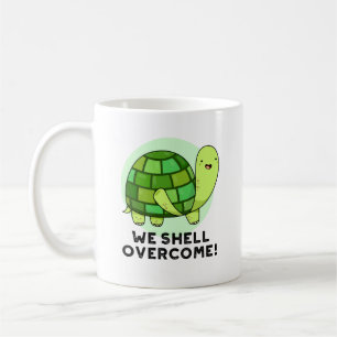 Wir Muschel überwinden den lustigen Tortoise Pun Kaffeetasse