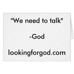 Wir müssen sprechen