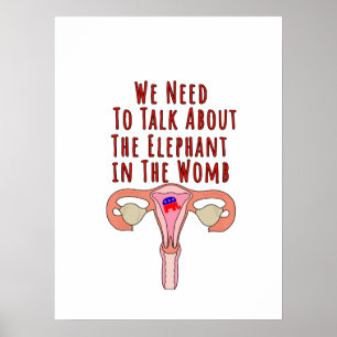 Wir müssen über den Elefanten in der Frau sprechen Poster