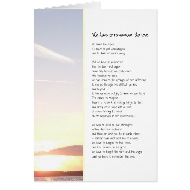 Wir müssen uns die Liebe merken... Beziehungen (Vorne)