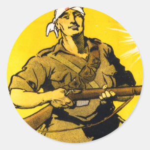 Wir nahmen den Hügel Runder Aufkleber