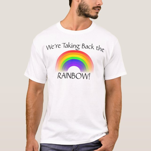 Wir nehmen den Regenbogen mit Bibelverse zurück T-Shirt (Vorderseite)