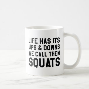 Wir nennen sie Kniebeugen Kaffeetasse