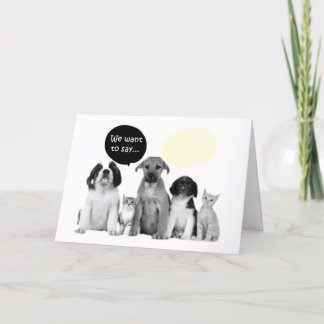 WIR (PACK VON DOGIES) SAGEN GLÜCKLICH BIRTHTAG KARTE